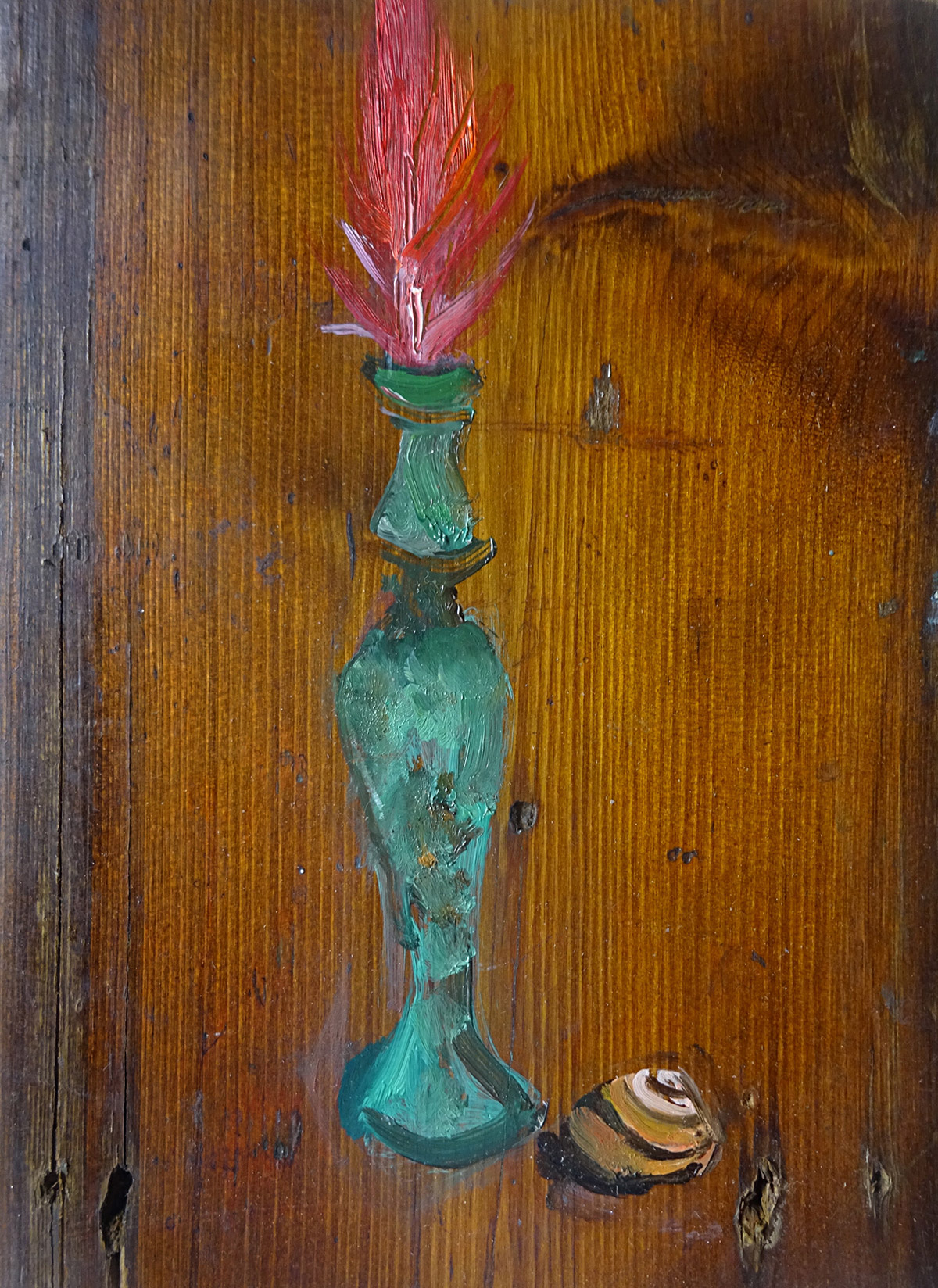 Katherine Tulloh - K933, Souvenir (ibis feather, snail), 2019 · © Copyright 2024